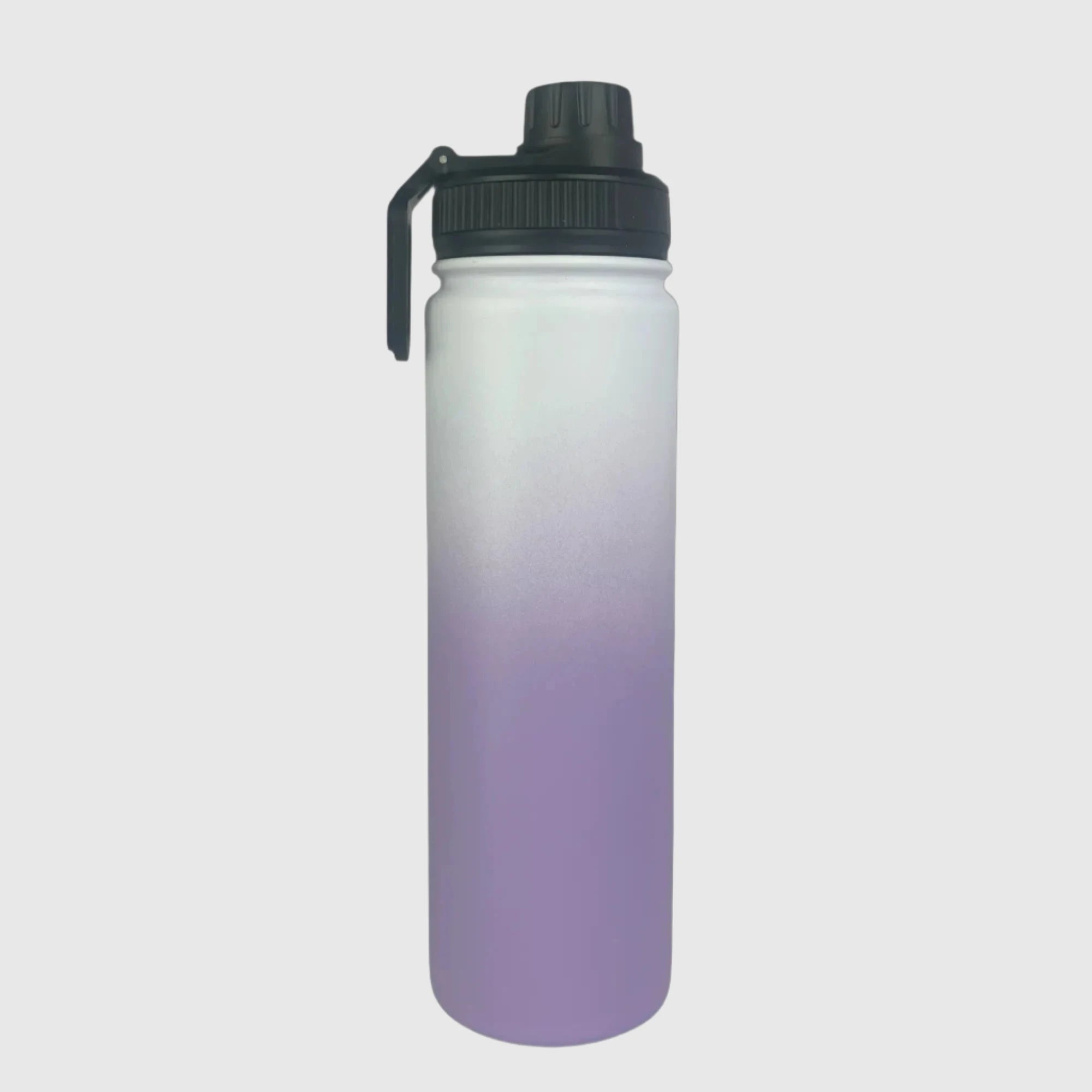 Lavender Lilac Stainless Steel Insulated Water Bottle 650ml (22oz) - Keeps Drinks Hot/Cold for 24 Hours - Perfect for Hiking, Gym & Outdoor Activities