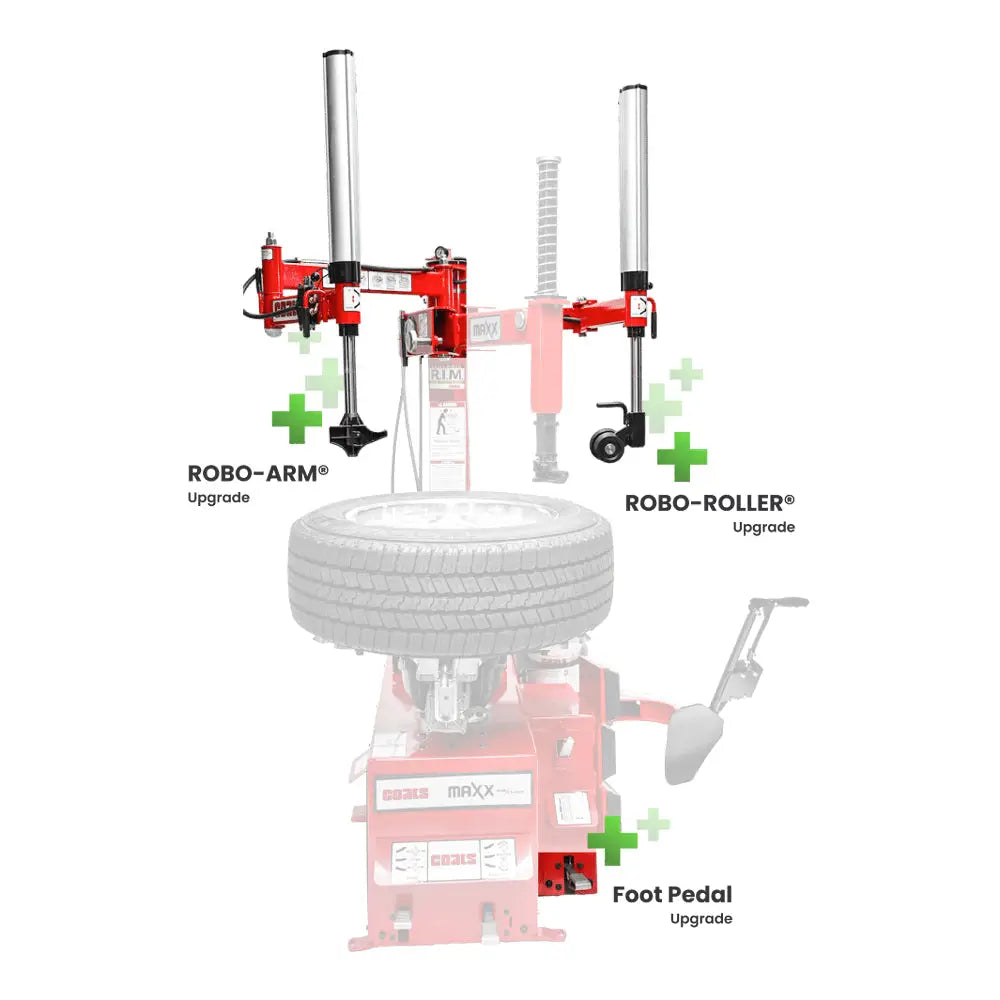 Coats Maxx 50 Electric Rim Clamp Tire Changer Machine - 110V Heavy Duty (Model 800MAXX50E) for Auto Repair Shops & Tire Service Centers