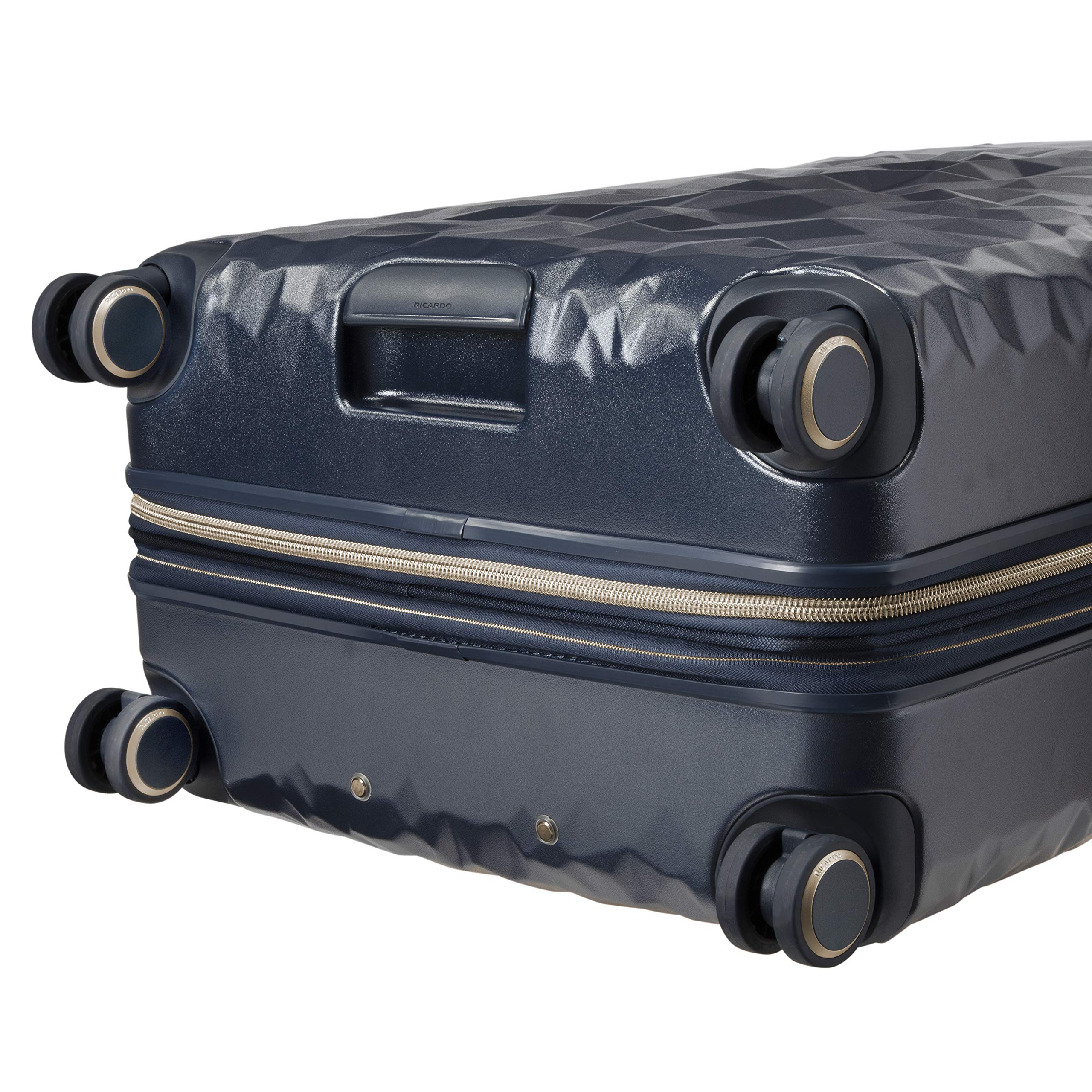 Ricardo Beverly Hills Indio 28-Inch Hardside Luggage - Durable Spinner Suitcase with Compression Strains & Secondary Compartment - Dark Navy - Perfect for International Travel & Check-In Luggage