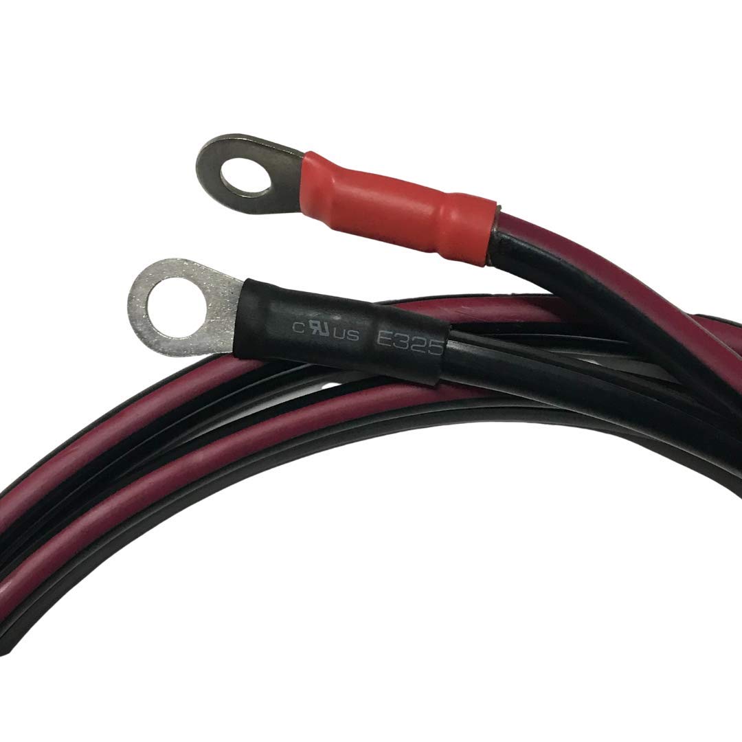 Fisher & Western Snow Plow 2-Pin Battery Cable Harness Kit - Truck & Plow Side Wiring with Plug Cover - Compatible with Fisher & Western Snow Plows - Ideal for Winter Snow Removal & Truck Maintenance
