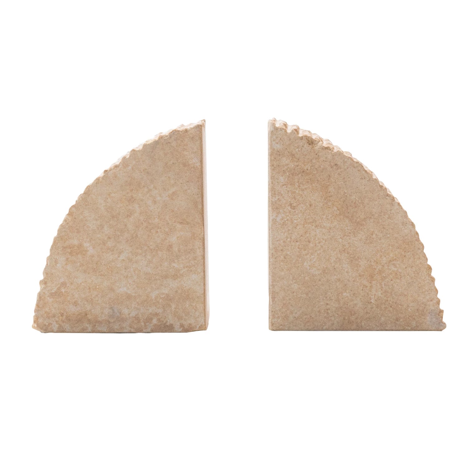 Stylish Sandstone Bookends for Shelves - Heavy Duty Decorative Book Holders for Home & Office - Perfect for Organizing Books, Displaying Decor, and Gifting