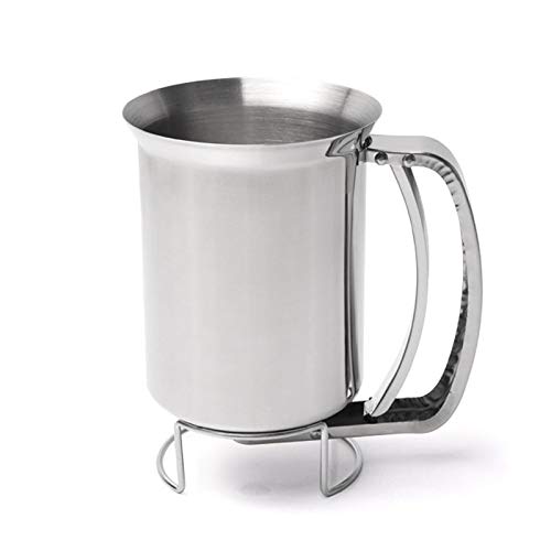 CANDeal Stainless Steel Baking Funnel - Waffle Batter Dispenser & Pancake Maker - Durable Kitchen Tool for Home Baking, Professional Bakeries & Breakfast Restaurants - Perfect for Pancakes, Waffles, Cupcakes & Dessert Decorating
