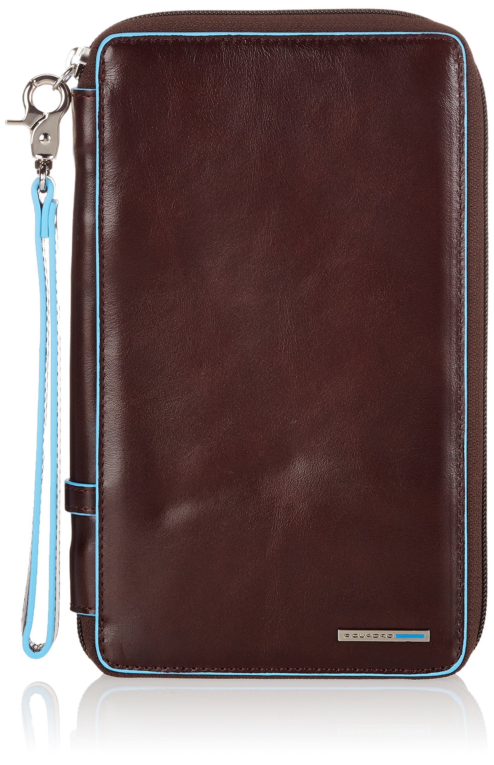 Piquadro Genuine Leather Women's Credit Card Holder Wallet - Slim RFID Blocking Card Case for Travel, Business & Everyday Use