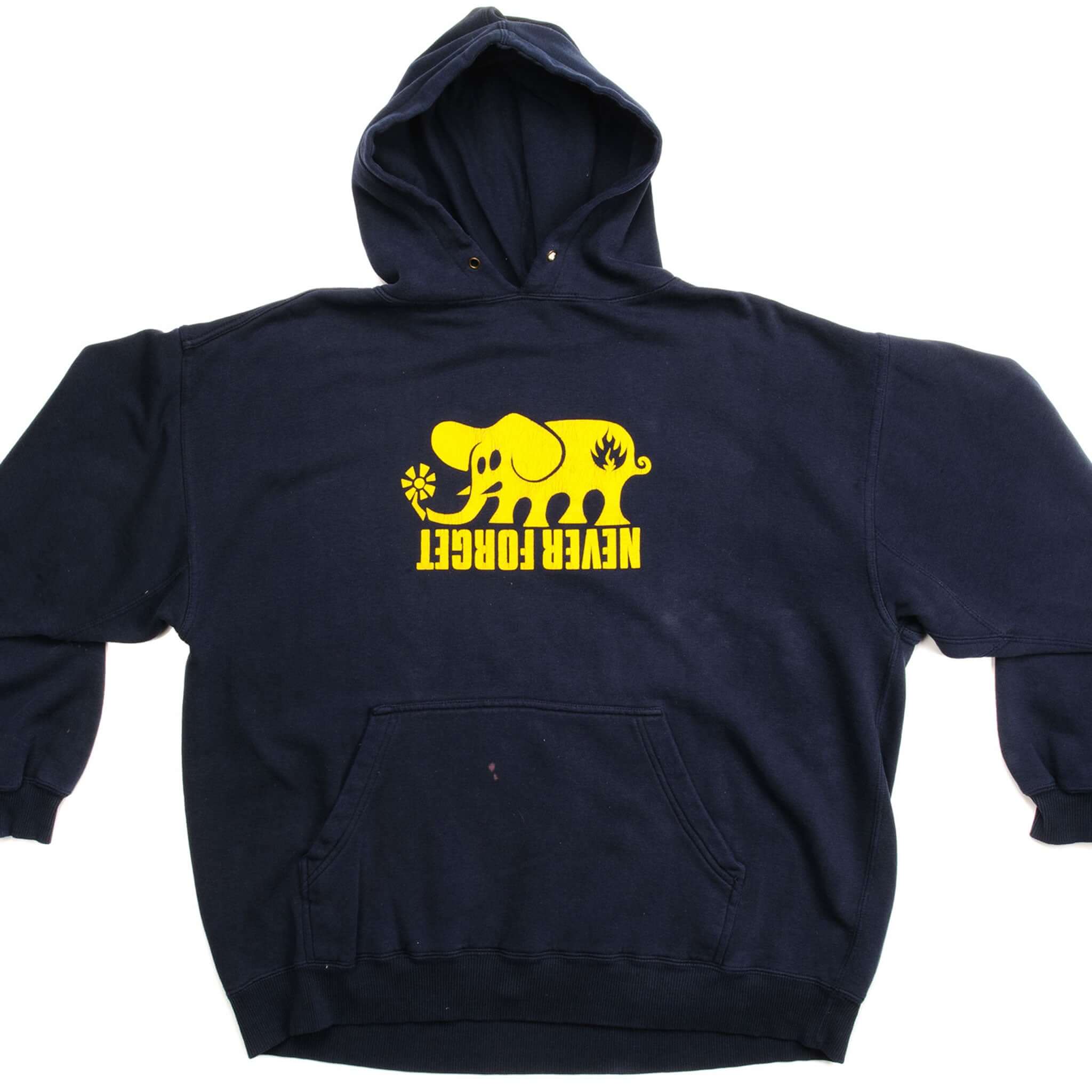 Vintage Black Label Hoodie for Men - Soft & Comfortable 3XL Pullover Sweatshirt - Perfect for Casual Wear, Street Style & Outdoor Activities