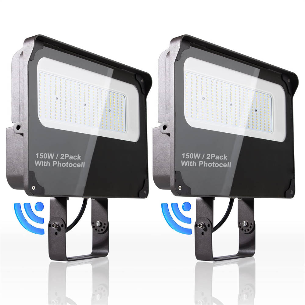 150W LED Flood Light Outdoor - 21000 Lumens, 5000K Daylight White, 900W Equivalent - Bright Stadium, Parking Lot, Warehouse & Backyard Lighting
