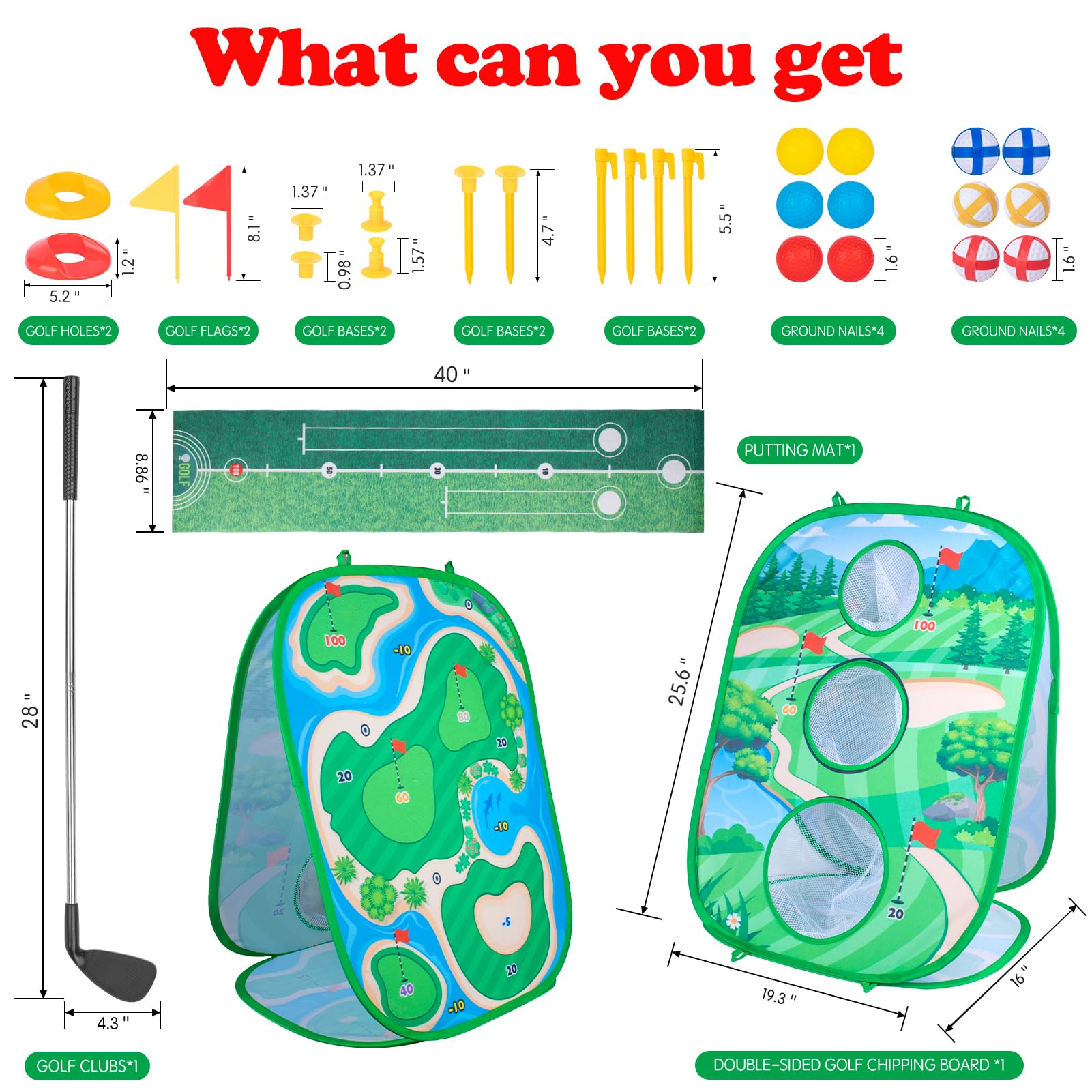 **Awsoo 3-in-1 Toddler Golf Set – Kids Golf Toys for Boys & Girls Ages 3-7 – Perfect for Indoor & Outdoor Play – Ideal Birthday Gift for Young Golf Enthusiasts**