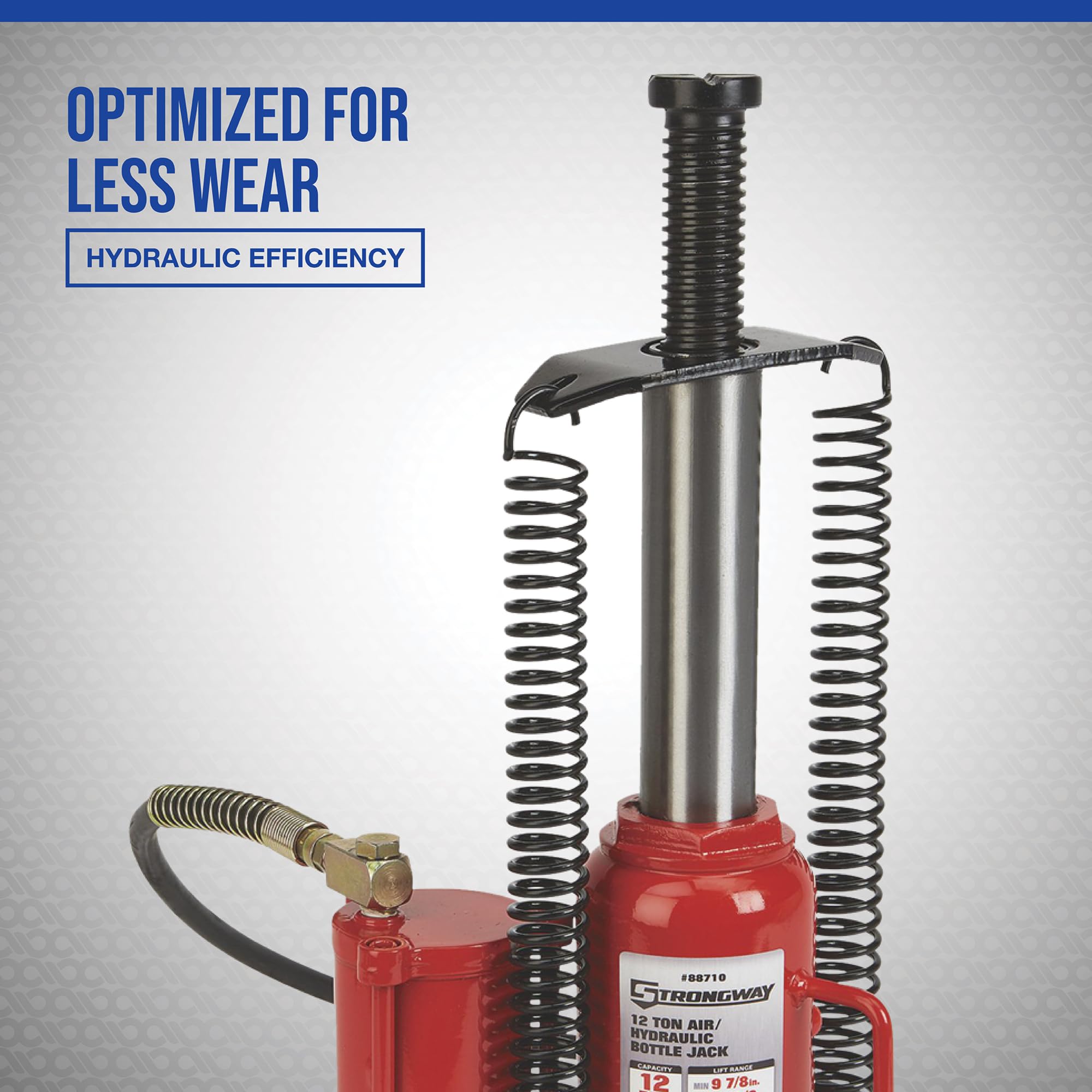 Strongway 12-Ton Air/Hydraulic Floor Jack - Heavy Duty Car Lift for Trucks, SUVs & Vehicles - Ideal for Auto Repair Shops & Home Garages