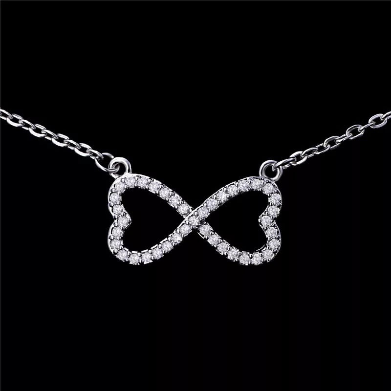Infinity Necklace for Women - Sterling Silver Eternal Love Pendant - Perfect for Valentine's Day, Anniversary & Everyday Wear