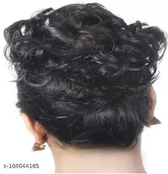 WUKAYA Claw Clip for Hair - Large Hair Bun Clip, Messy Curly Hair Clip, Natural Wavy Hair Claw for Women - Adds Volume & Hold (Black) - Perfect for Updos, Ponytails & Everyday Hairstyles