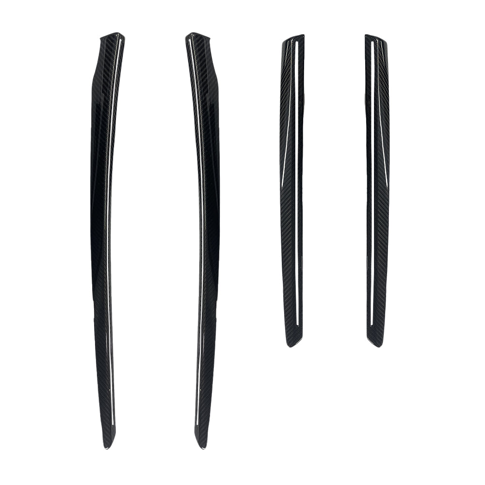 2025+ Tesla Model Y Juniper Carbon Fiber Door Trim Covers - Premium Interior Upgrade with Ambient Lighting | Stylish Protection & Custom Look for Model Y | Perfect for Car Enthusiasts & Luxury Interior Modifications