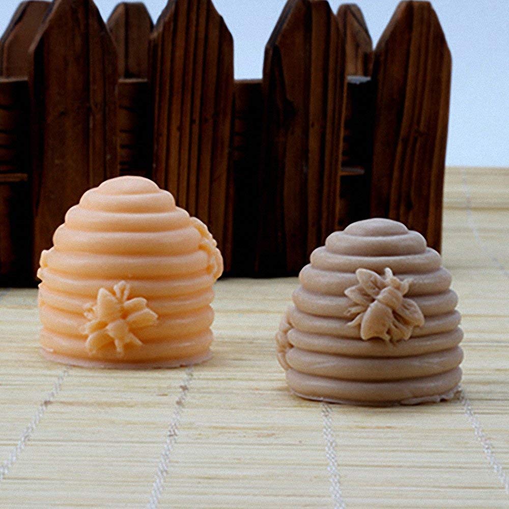 2-Pack Bee Silicone Molds for DIY Crafts - Soap Making, Cake Decorating, Chocolate, Candles, Resin Art & Wax Crayons | Perfect for Handmade Gifts, Party Favors & Home Decor Projects