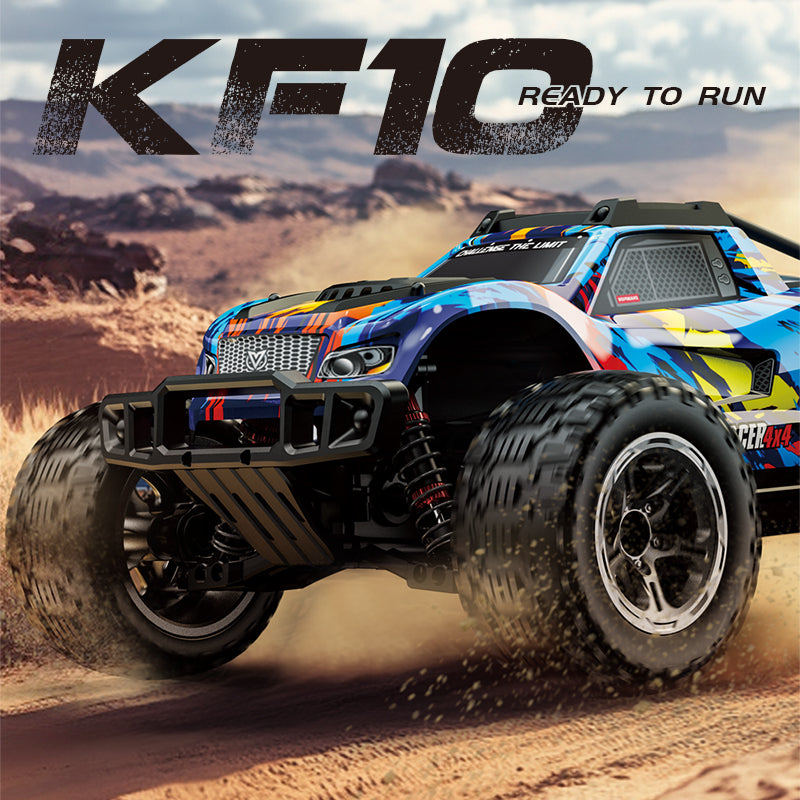 KFPLAN KF10 1/10 Scale Brushless RC Car - 4WD High Speed Remote Control Racing Car 50km/h - Perfect for Off-Road Racing, Backyard Driving & RC Hobby Enthusiasts