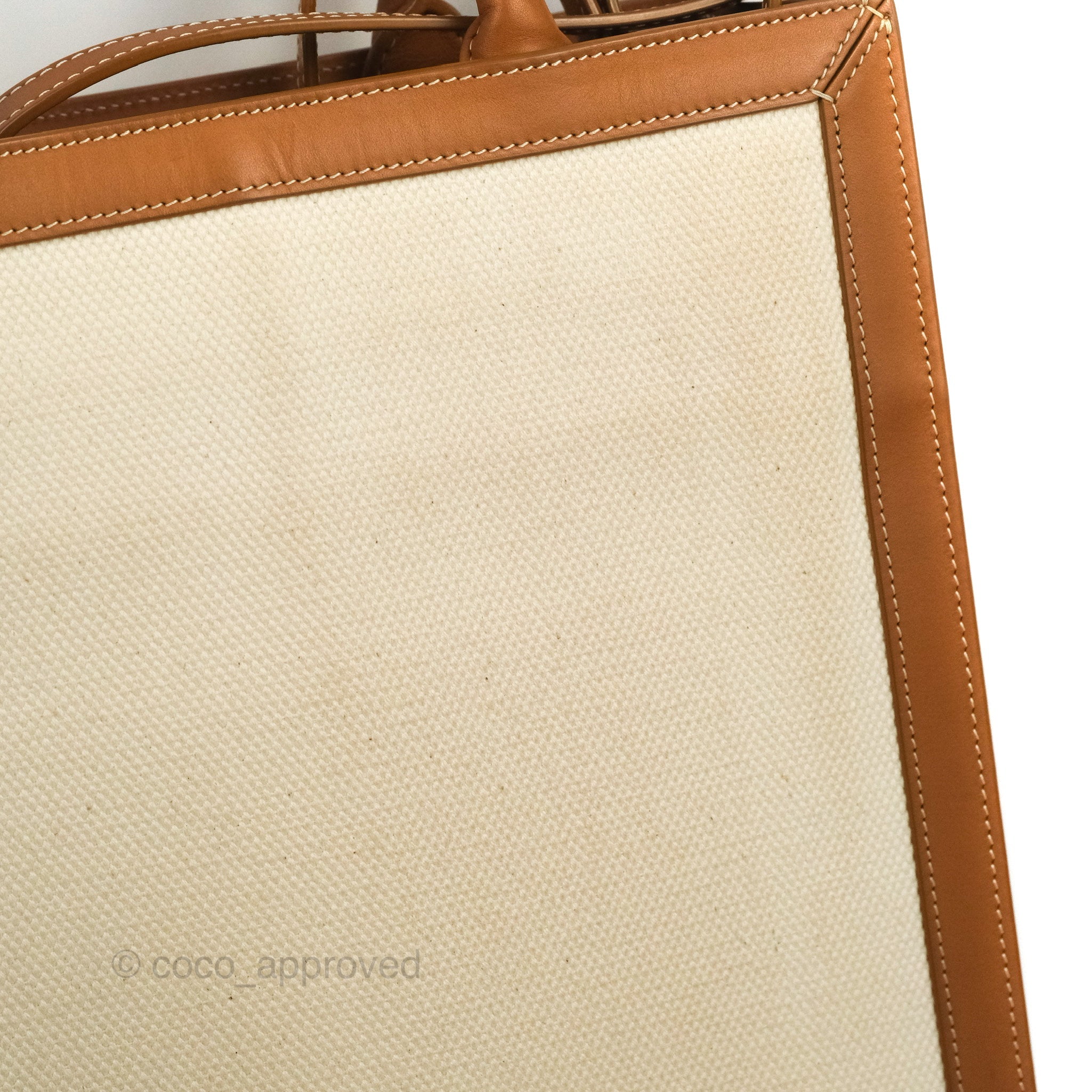 Celine Small Vertical Cabas Tote Bag with Celine Print in Natural/Tan - Perfect for Work, Travel & Everyday Use