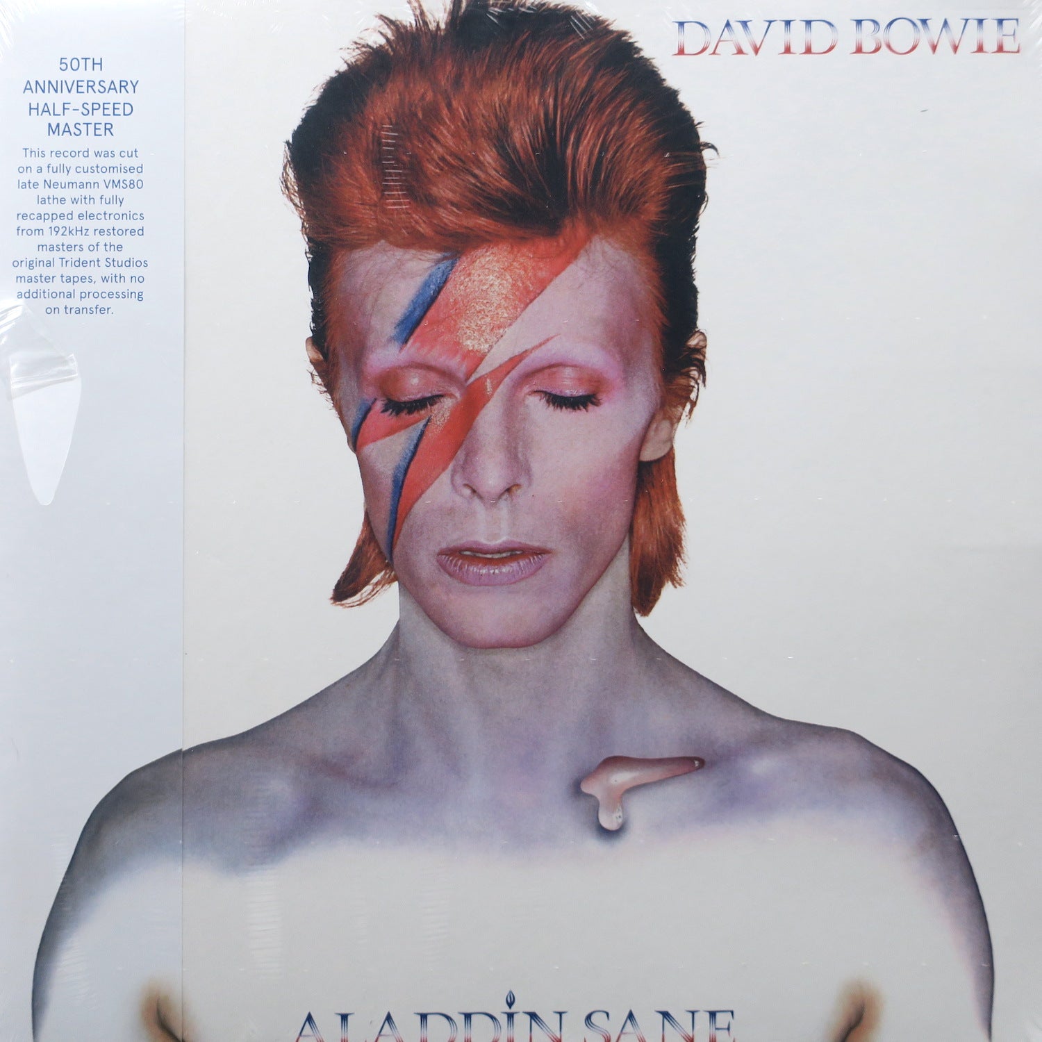 DAVID BOWIE 'Aladdin Sane' 50th Anniversary Half Speed Master Vinyl LP - Limited Edition Collectible Record for Music Lovers & Audiophiles - Perfect for Home Listening & Vinyl Collections