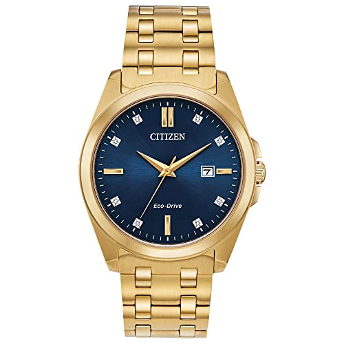 Gold Tone/Blue Dial