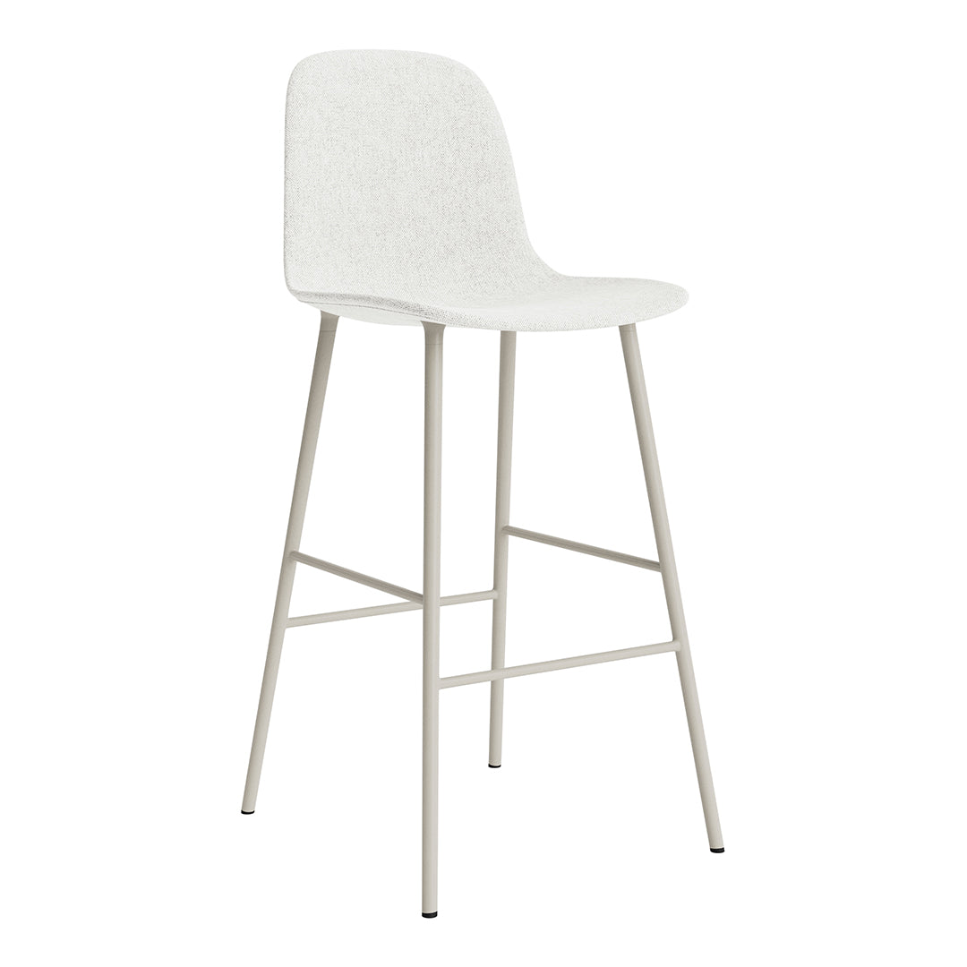 Modern Form Bar Chair - Fully Upholstered Counter Stool with Comfortable Seat - Perfect for Kitchen Islands, Breakfast Bars & Home Bars