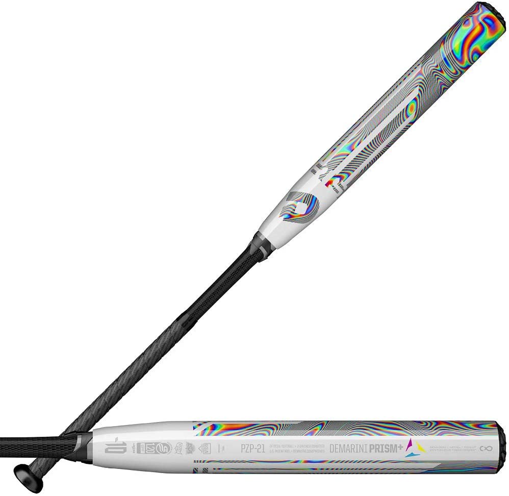 DeMarini FP Prism+ Fastpitch Softball Bat - Multi-Colored 2-Piece Design (2 1/4