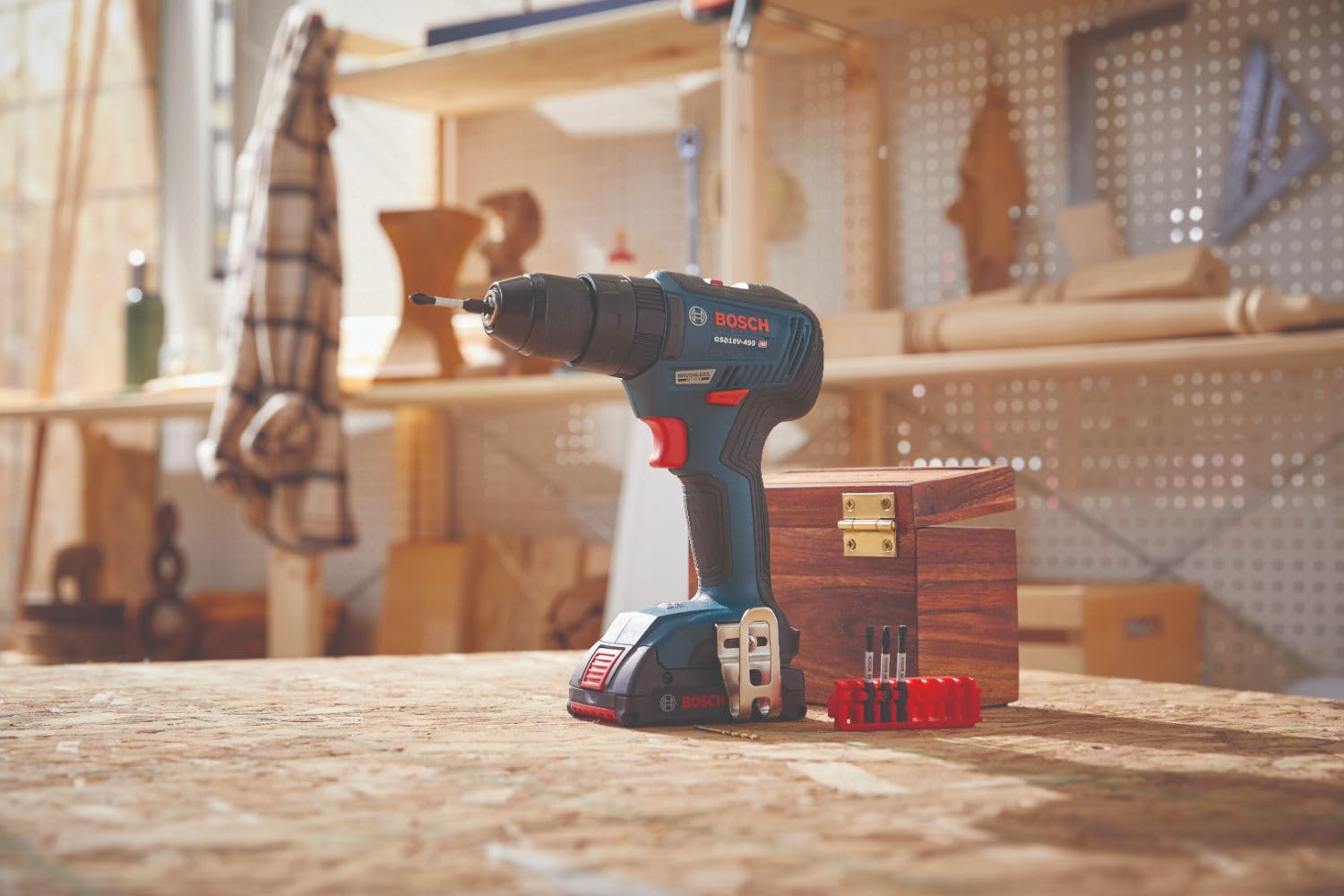 BOSCH GXL18V-240B22 18V Cordless 2-Tool Combo Kit with 1/2