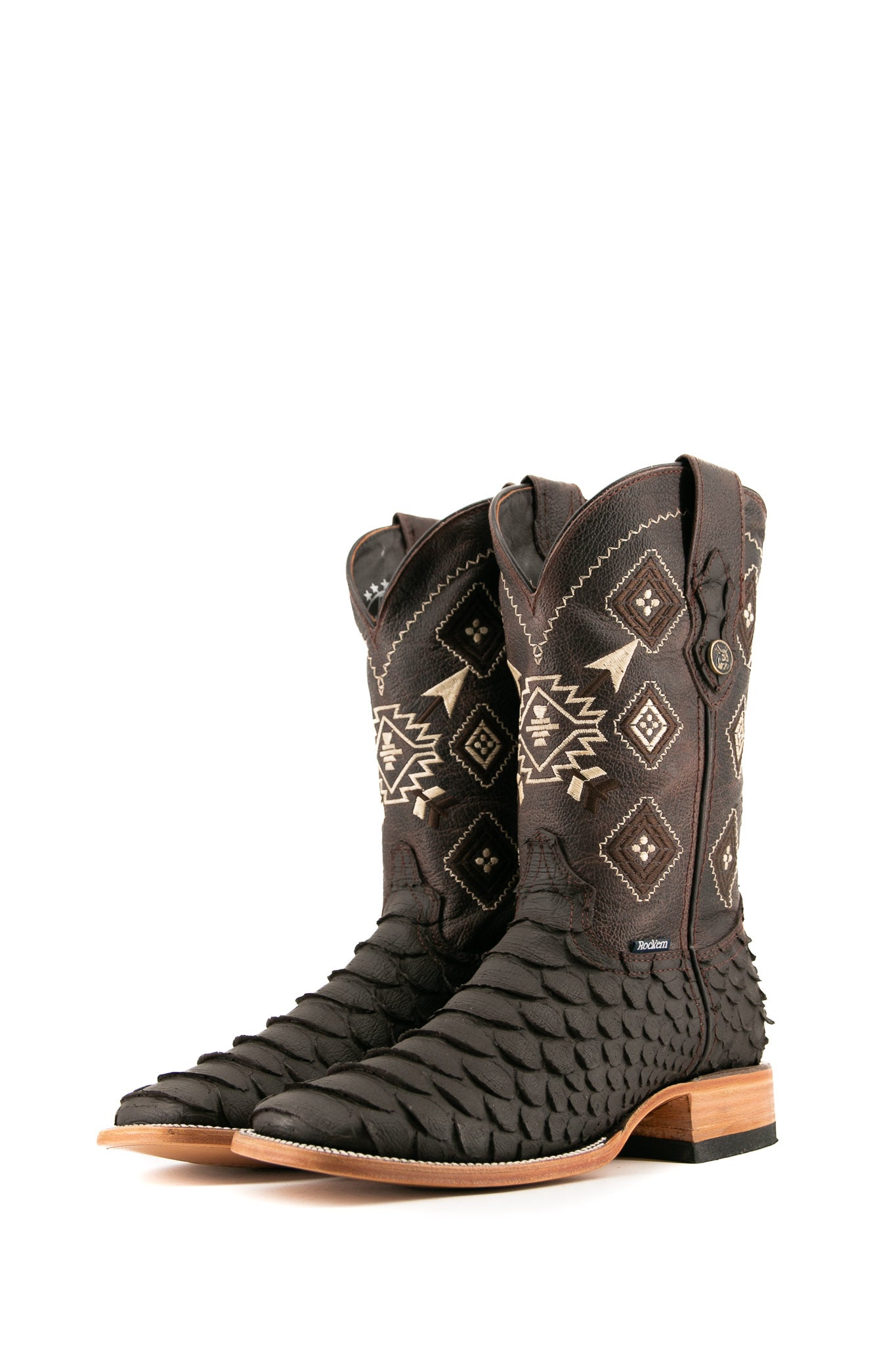 Python Matte Square Toe Cowboy Boots for Women - Western Style Ankle Booties with Pointed Toe - Perfect for Country Rodeo, Line Dancing & Casual Outfits