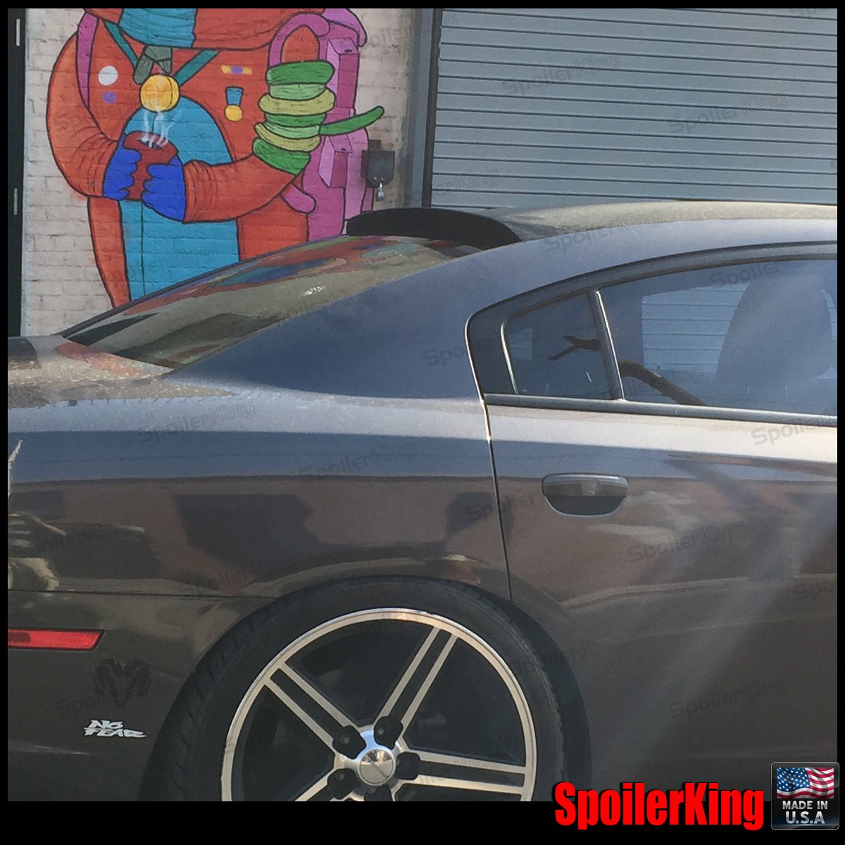 Spoiler King XL Roof Spoiler (380R) - Compatible with Dodge Charger 2011-2014 | Rear Wing for Enhanced Aerodynamics & Sporty Style | Perfect for Car Enthusiasts & Performance Upgrades