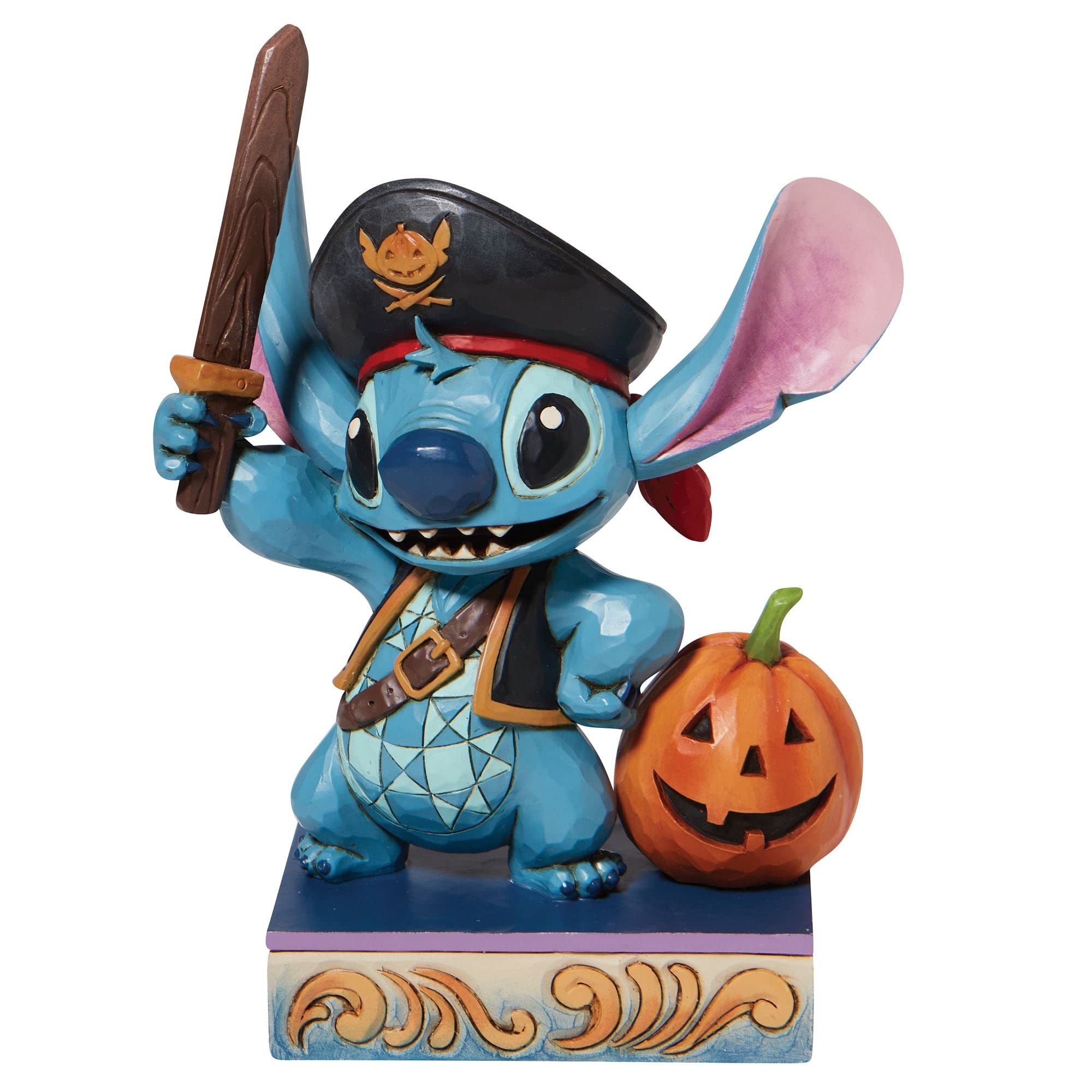 Enesco Disney Traditions Pirate Stitch Collectible Figurine 6008987 - Perfect for Disney Fans, Home Decor, and Gift Giving