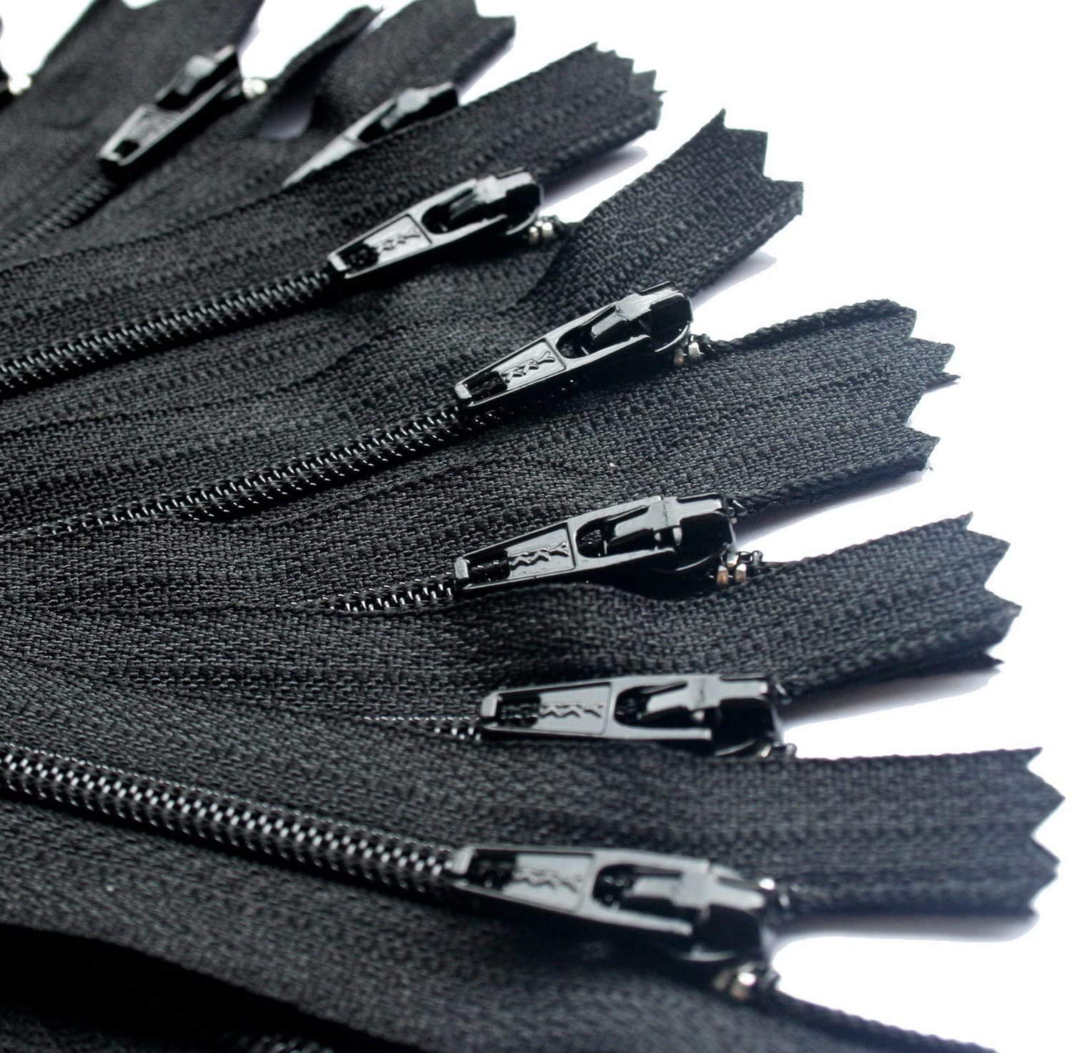 #3 Black YKK Coil Closed Bottom Zippers for Sewing, Crafts & Apparel - Choose Your Length (100-Pack, 108 Inches) - Made in USA | Perfect for Dresses, Skirts & DIY Fashion Projects