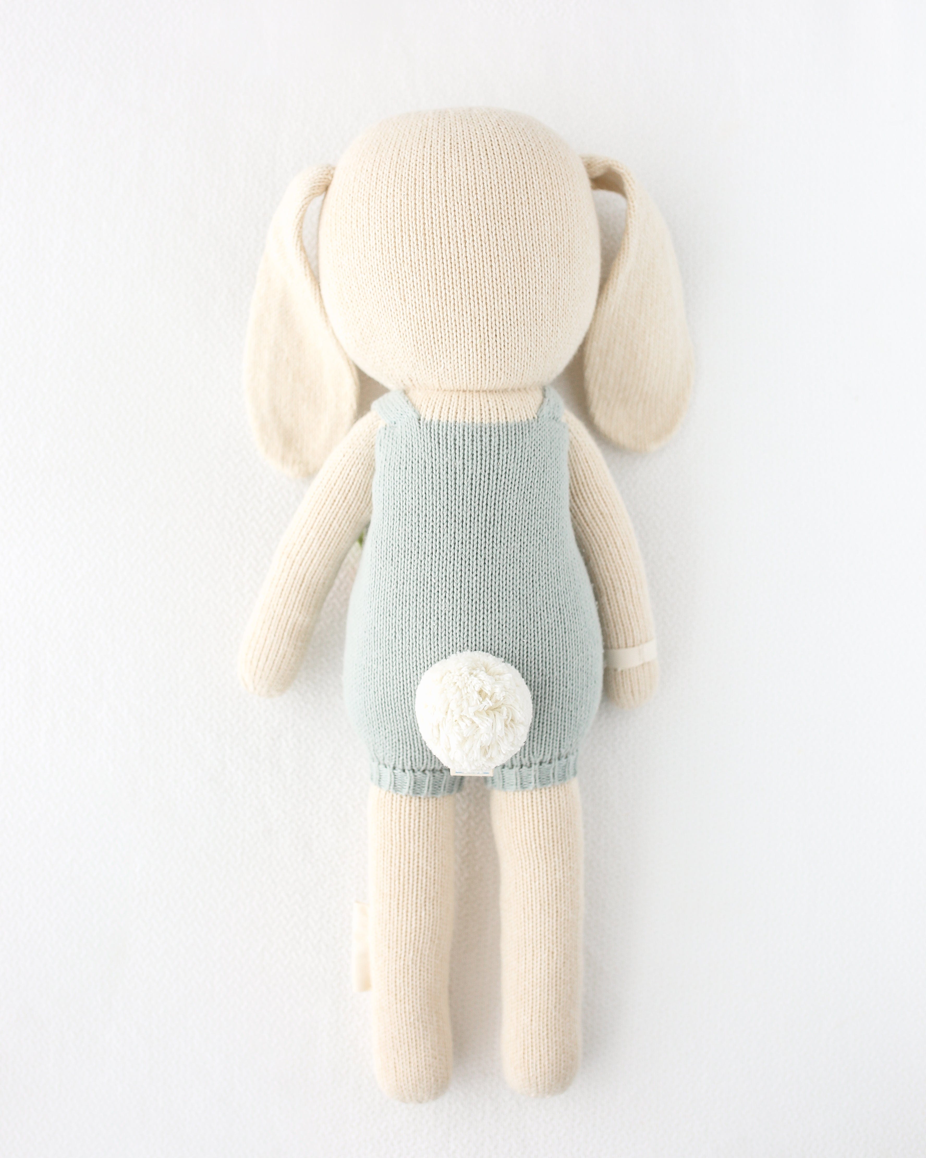 Cuddle+Kind Henry the Bunny (Little) - Organic Cotton Handmade Plush Toy for Babies & Kids | Perfect for Cuddling, Gifts, and Nursery Decor