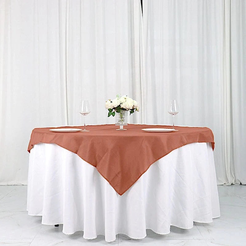 54 x 54 Inch Premium Polyester Square Tablecloth - Waterproof & Wrinkle-Resistant - Perfect for Dining Tables, Parties, and Special Events