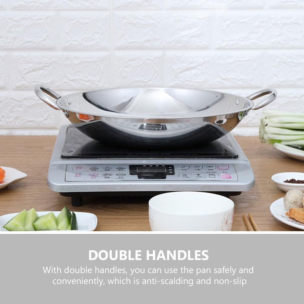 Premium Stainless Steel Wok Pan - 14