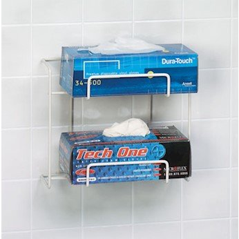 Horizon Wire Glove Dispenser - Heavy Duty PVC-Coated Steel Triple Box for Kitchen, Restaurant & Medical Use - Perfect for Food Service, Healthcare & Industrial Applications