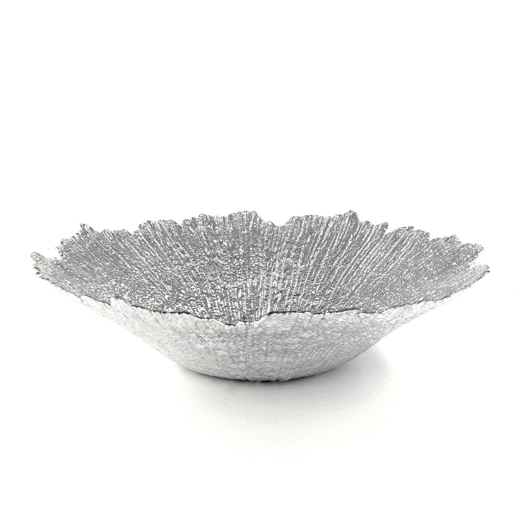 Elegant Silver Gilt Glass Centerpiece Bowl - Perfect for Wedding Decor, Dining Table Centerpiece, and Home Decoration