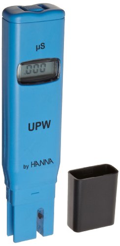 Hanna Instruments HI98309 Digital Water Purity Tester - 0.000 to 1.999 µS/cm Conductivity Meter with 0.001 Resolution & ±2% Accuracy - Ideal for Drinking Water, Aquariums, Pools and Laboratory Testing