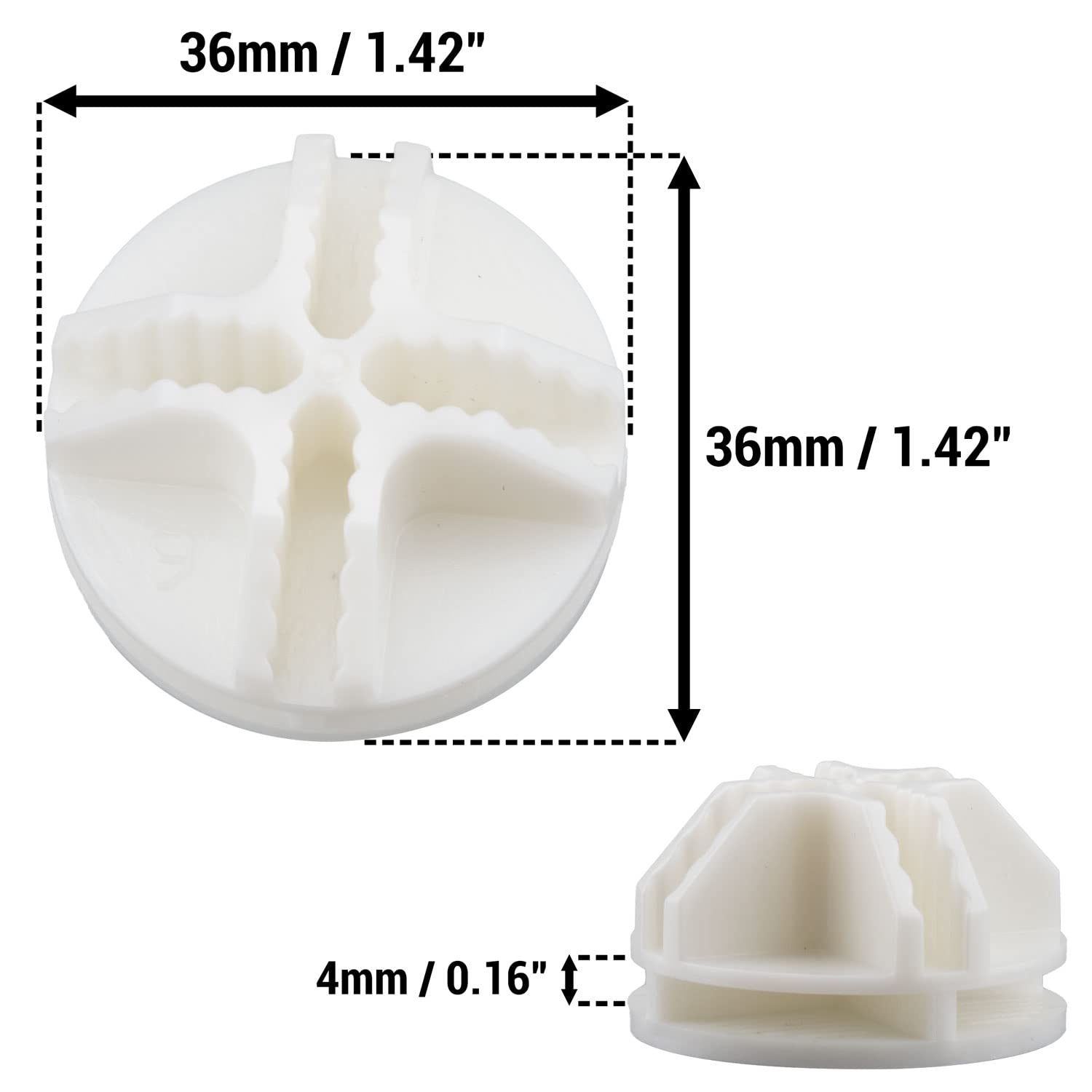 40 Pcs White Plastic Wire Cube Connectors - Replacement Corners for Modular Closet & Wire Grid Storage Shelves - Perfect for DIY Closet Organizers, Garage Shelving, and Home Office Storage Solutions
