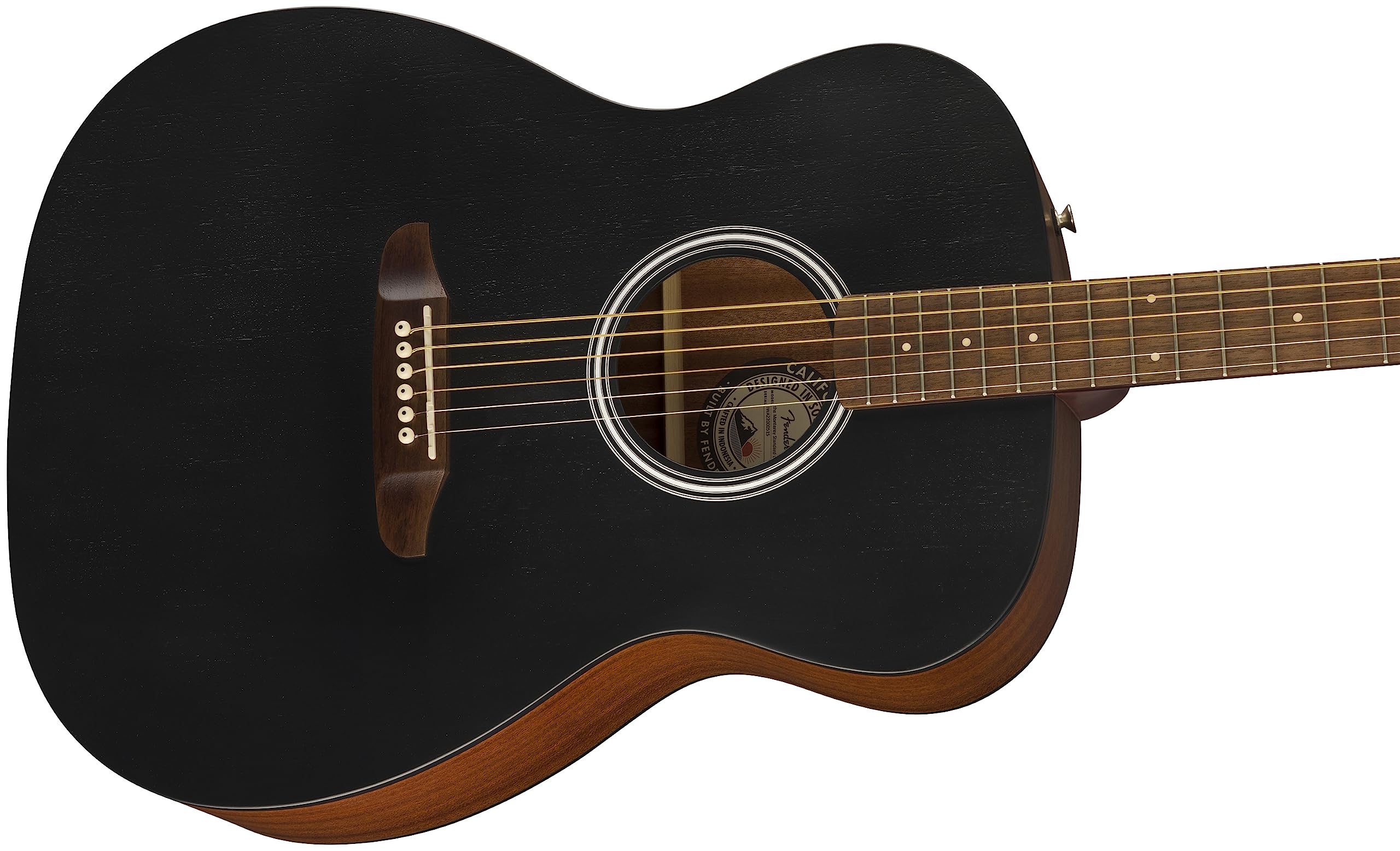 Fender 6-String Acoustic Guitar - Right-Handed, Black Top with 2-Year Warranty | Perfect for Beginners, Campfires & Live Performances (Model: 0973052111)