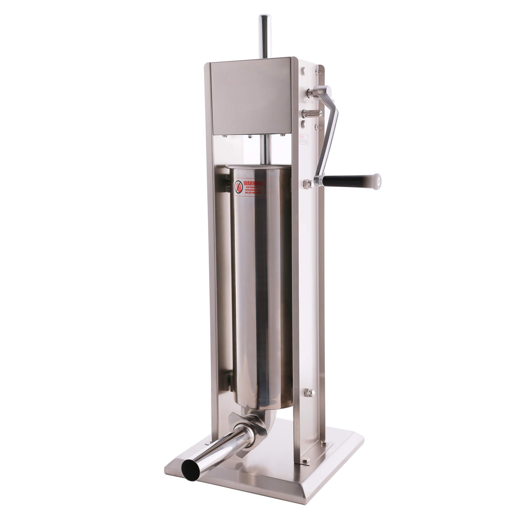 Premium Stainless Steel Vertical Sausage Stuffer - Dual Speed 2-in-1 Sausage Maker & Churro Maker (15LB/7L Capacity) - Perfect for Home Kitchen, Butcher Shops & Commercial Use