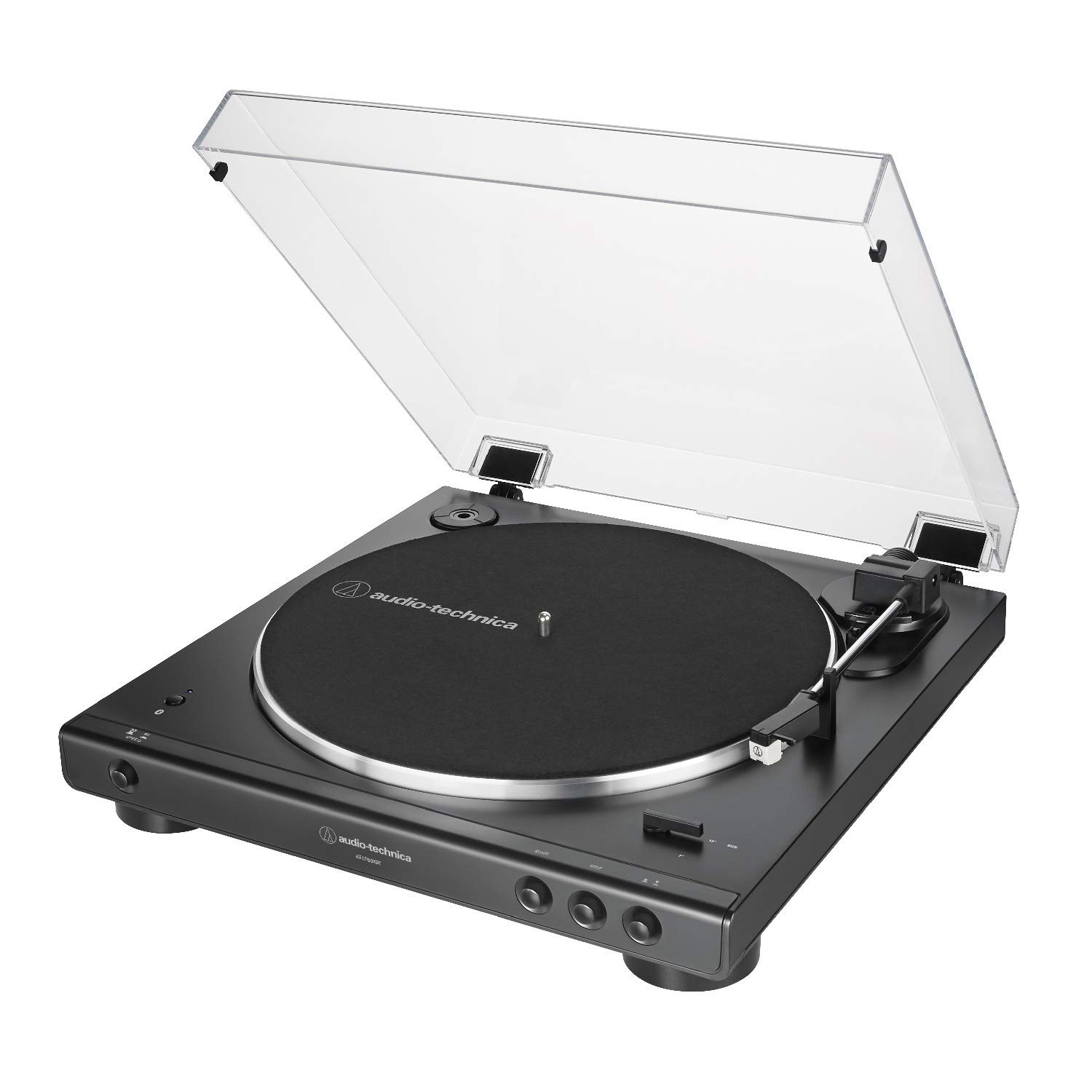 Audio-Technica AT-LP60XBT Wireless Bluetooth Turntable with 3' Powered Studio Monitors Bundle - Hi-Fi Vinyl Record Player System for Home & Studio Use (Black) - Perfect for Music Lovers & DJs
