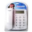Trisonic White Desk & Wall Phone for Home Office