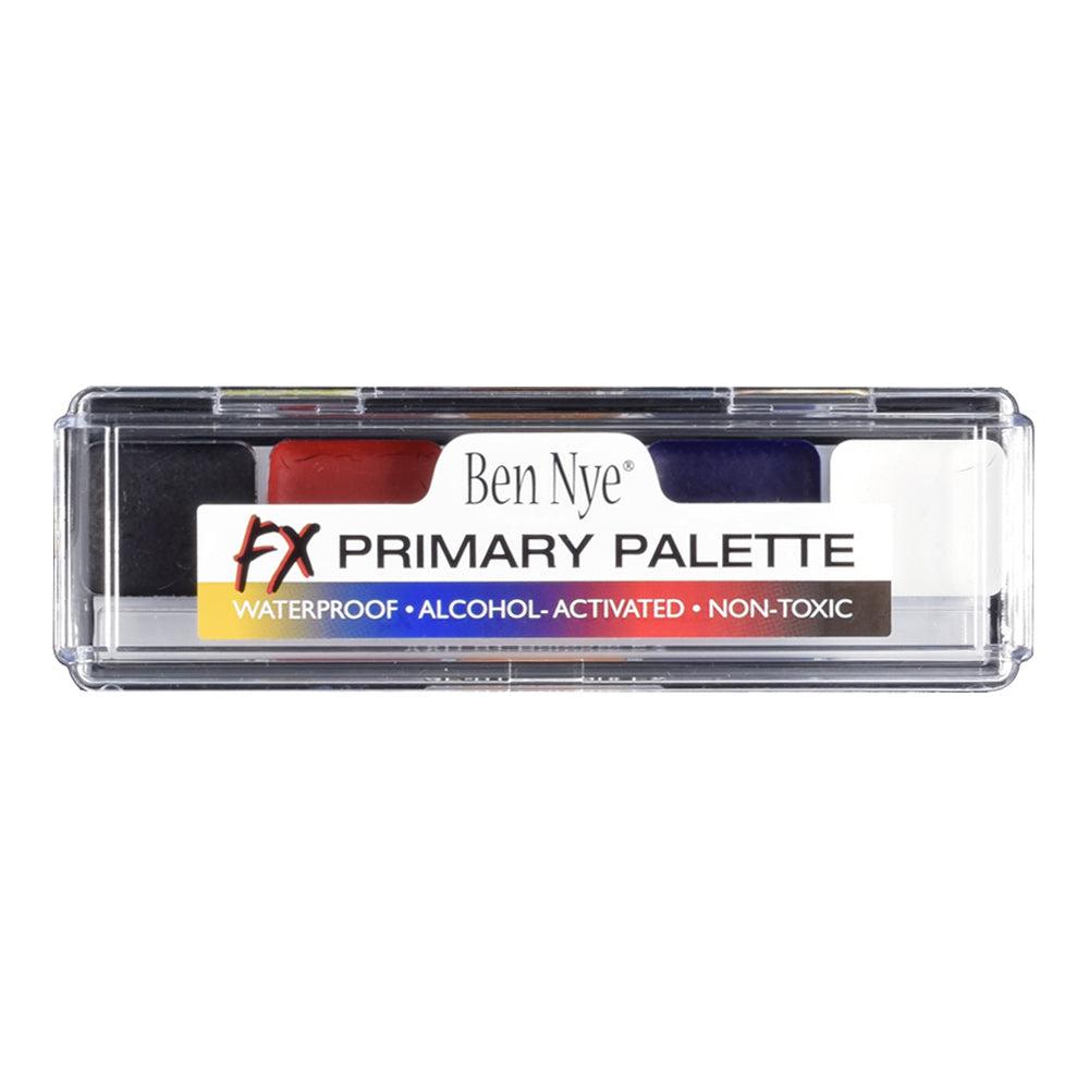Ben Nye Alcohol Activated Primary FX Palette (AAP 01) - Professional Makeup Kit for Special Effects, Halloween & Theater - Waterproof & Long-Lasting FX Makeup for Cosplay, Film & Stage Productions