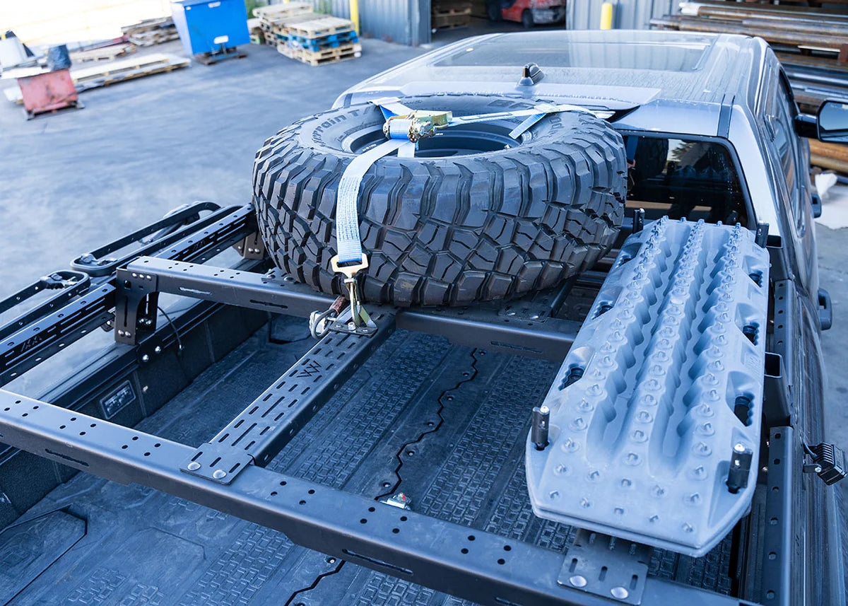 2022+ Toyota Tundra Mid Height Bed Rack - Heavy Duty Aluminum Truck Bed Rack for Off-Road & Camping Gear | Perfect for Overlanding, Hunting & Outdoor Adventures