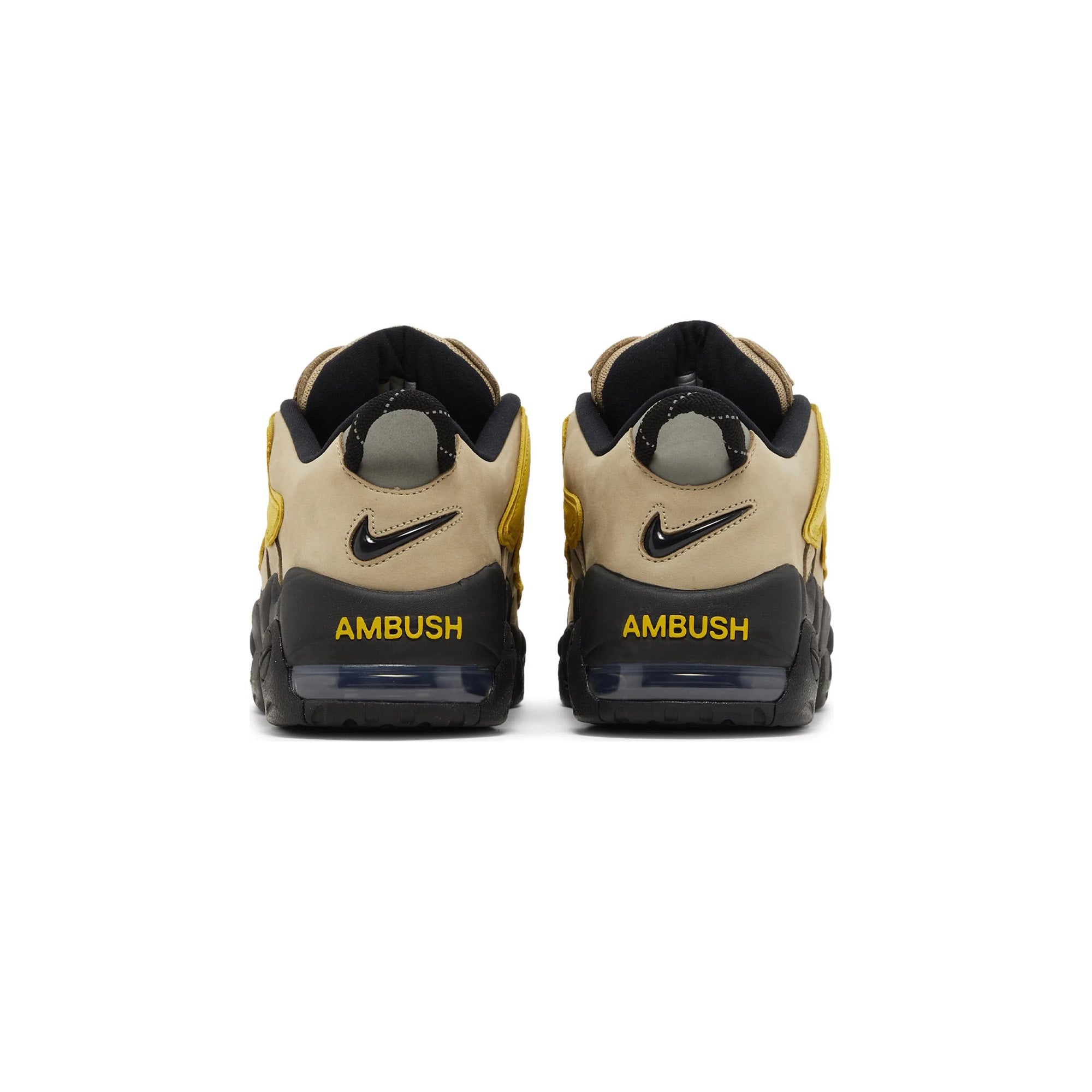 Nike Air More Uptempo Low 'AMBUSH Vivid Sulfur Limestone' Sneakers (2023) - Retro Basketball Shoes for Men & Women, Streetwear Fashion & Casual Wear