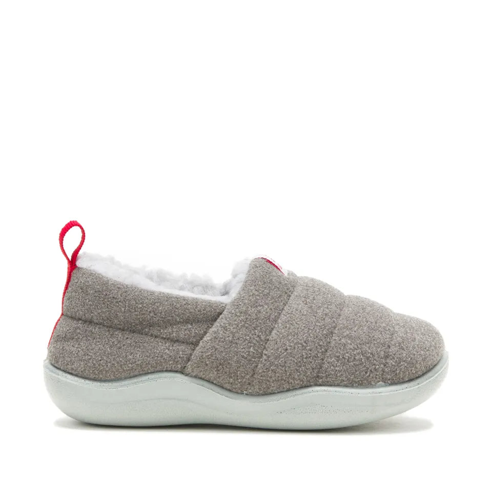 Kamik Charcoal CozyChalet Kids' Indoor/Outdoor Slippers - Warm & Waterproof Winter Booties for Boys & Girls - Perfect for Home, School & Snow Play