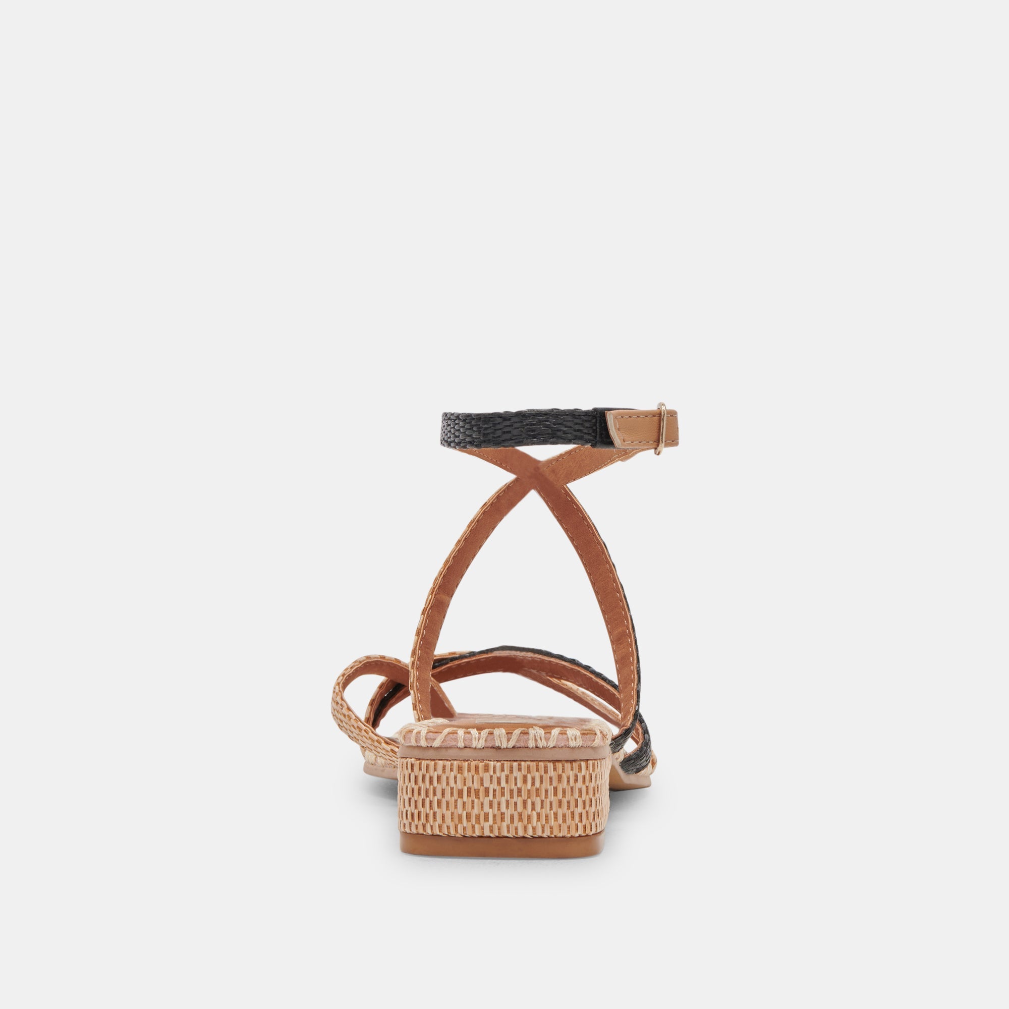 BRINN SANDALS - Black Natural Raffia Women's Sandals | Comfortable & Stylish for Beach, Vacation & Summer Outfits