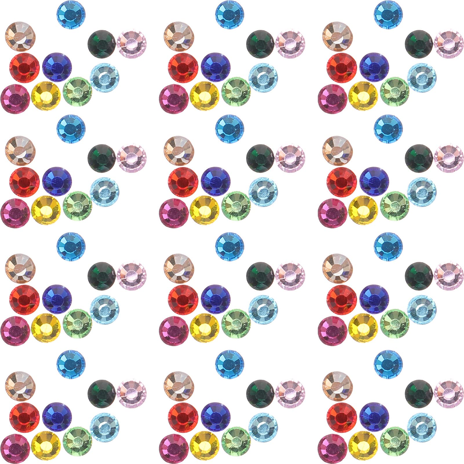 EXCLUZO 1440pcs Nail Charms - DIY Rhinestone Manicure Decorations for Nail Art, Party & Wedding - Premium Nail Art Supplies for Professional & Home Use