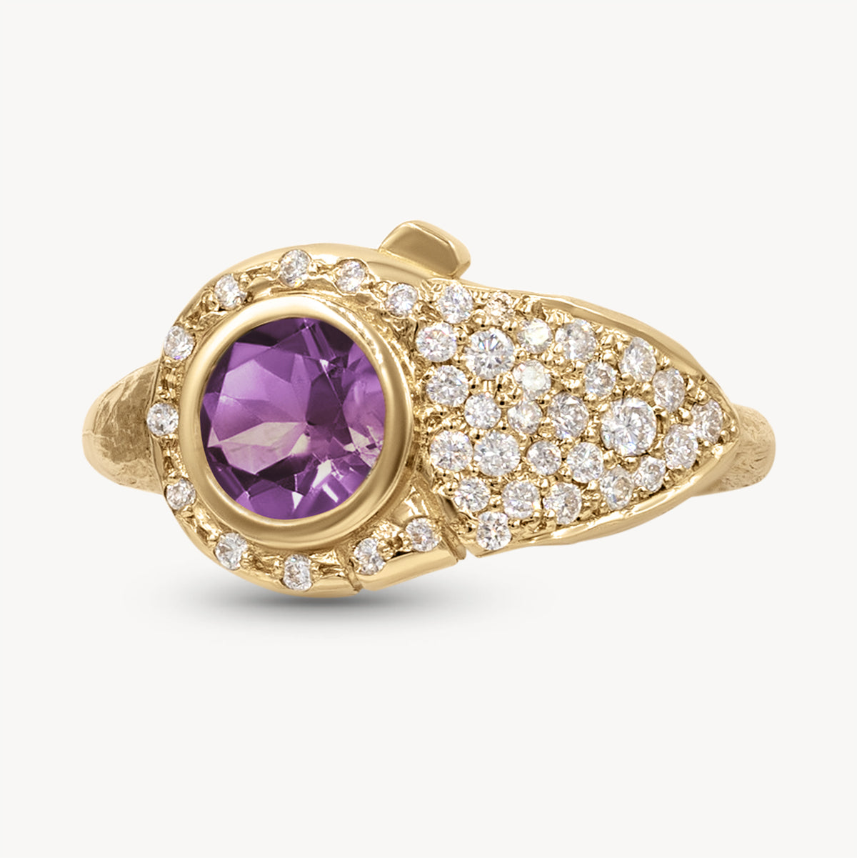 Birthstone Lock Ring - Personalized Sterling Silver Jewelry for Women - Perfect Gift for Birthday, Anniversary & Valentine's Day - Elegant Everyday Wear & Special Occasions