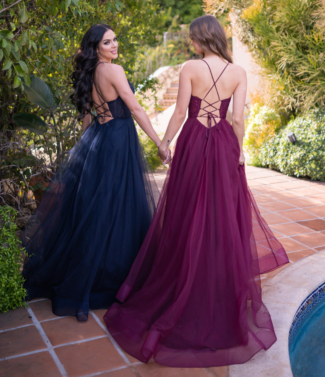 Elegant Dani Gown in Mulberry - Perfect for Weddings, Parties & Special Occasions
