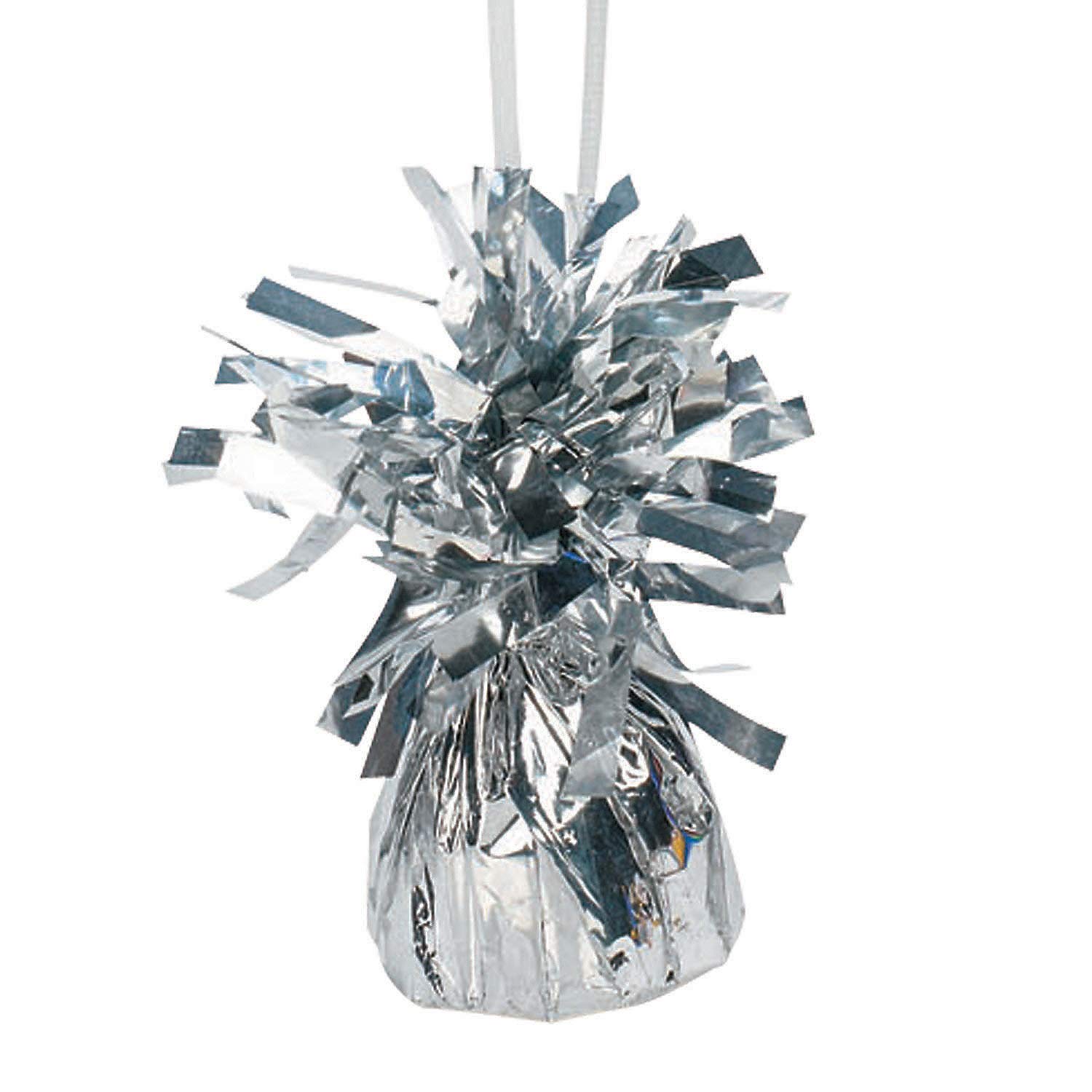 12-Piece Silver Balloon Weights for Birthday, Wedding & Party Decorations - Heavy Duty Balloon Anchors for Indoor/Outdoor Events, Baby Showers & Graduations