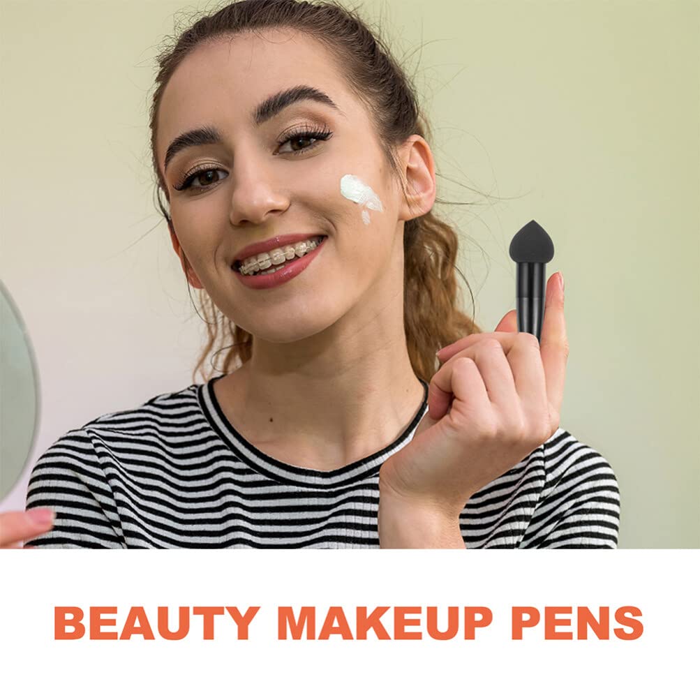 Beaupretty 6-Piece Mushroom Makeup Pencil Set - Soft Blending Sponge Pens for Foundation & Concealer - Travel-Friendly Cosmetic Brushes & Beauty Tools Kit (Perfect for On-the-Go Touch Ups & Professional Makeup Application)