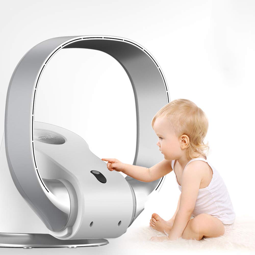 Bladeless Wall Fan - Super Quiet with Remote & Timer for Home & Office