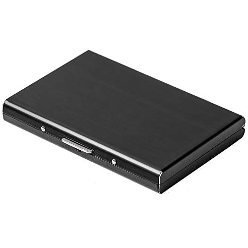 RFID Blocking Credit Card Holder - Slim Metal Wallet for Travel & Daily Use