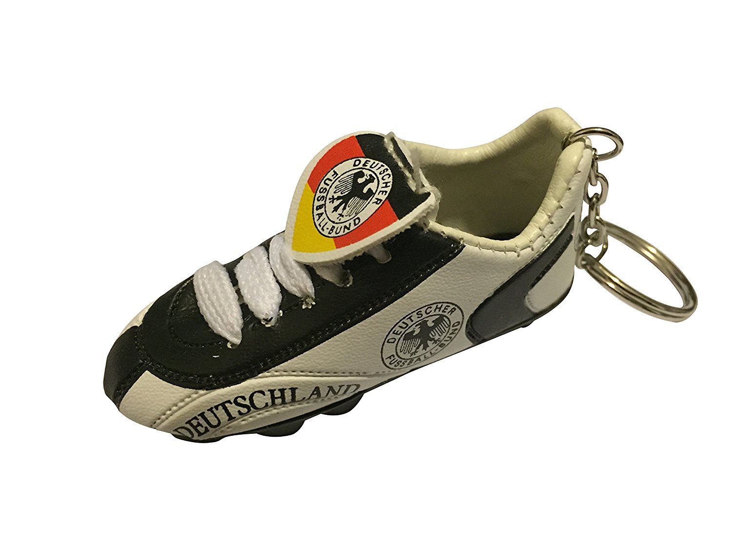 Football Soccer Futbol Mini Shoe Keychains KeyRings - Europe - Perfect Gift for Fans, Collectors & Sports Enthusiasts